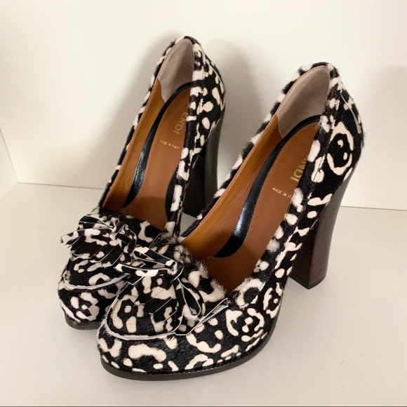 Fendi pony hair Oxford heels - Picture 1 of 16
